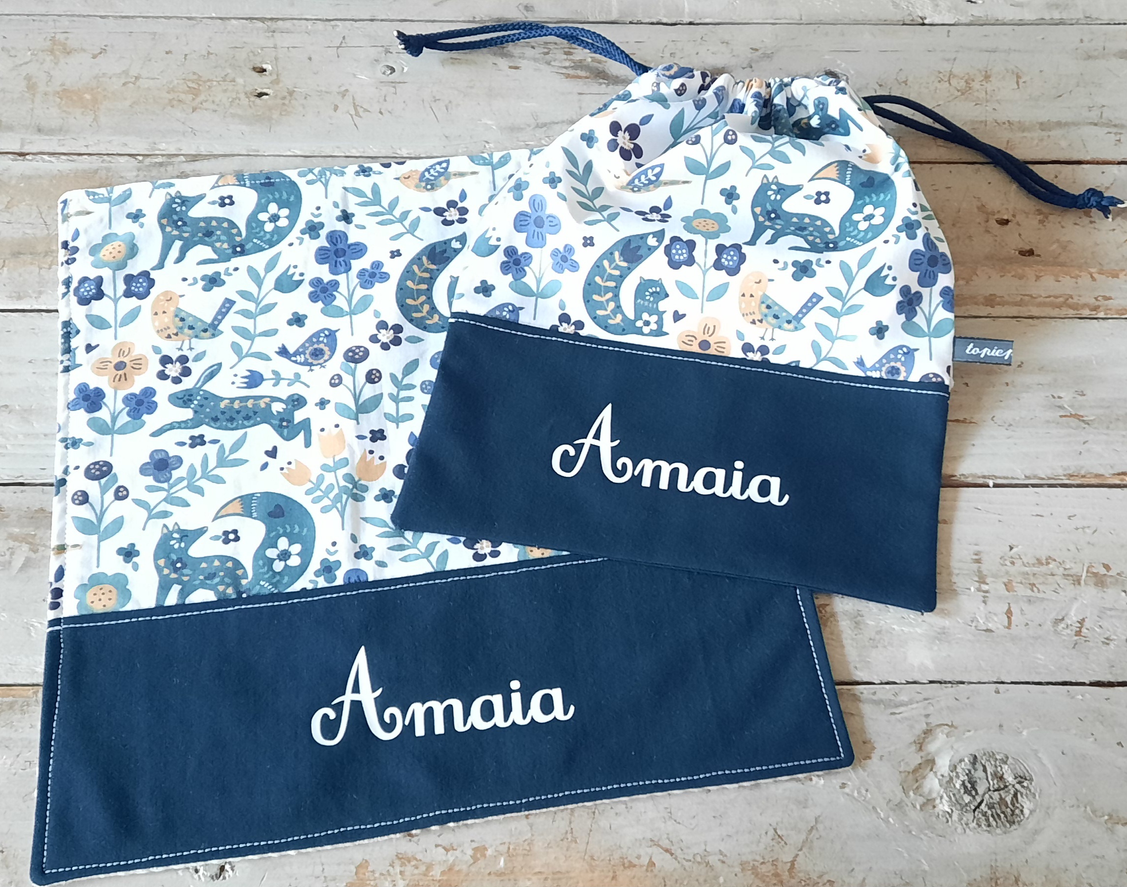Serviette de cantine personnalisée avec prénom – Image 8