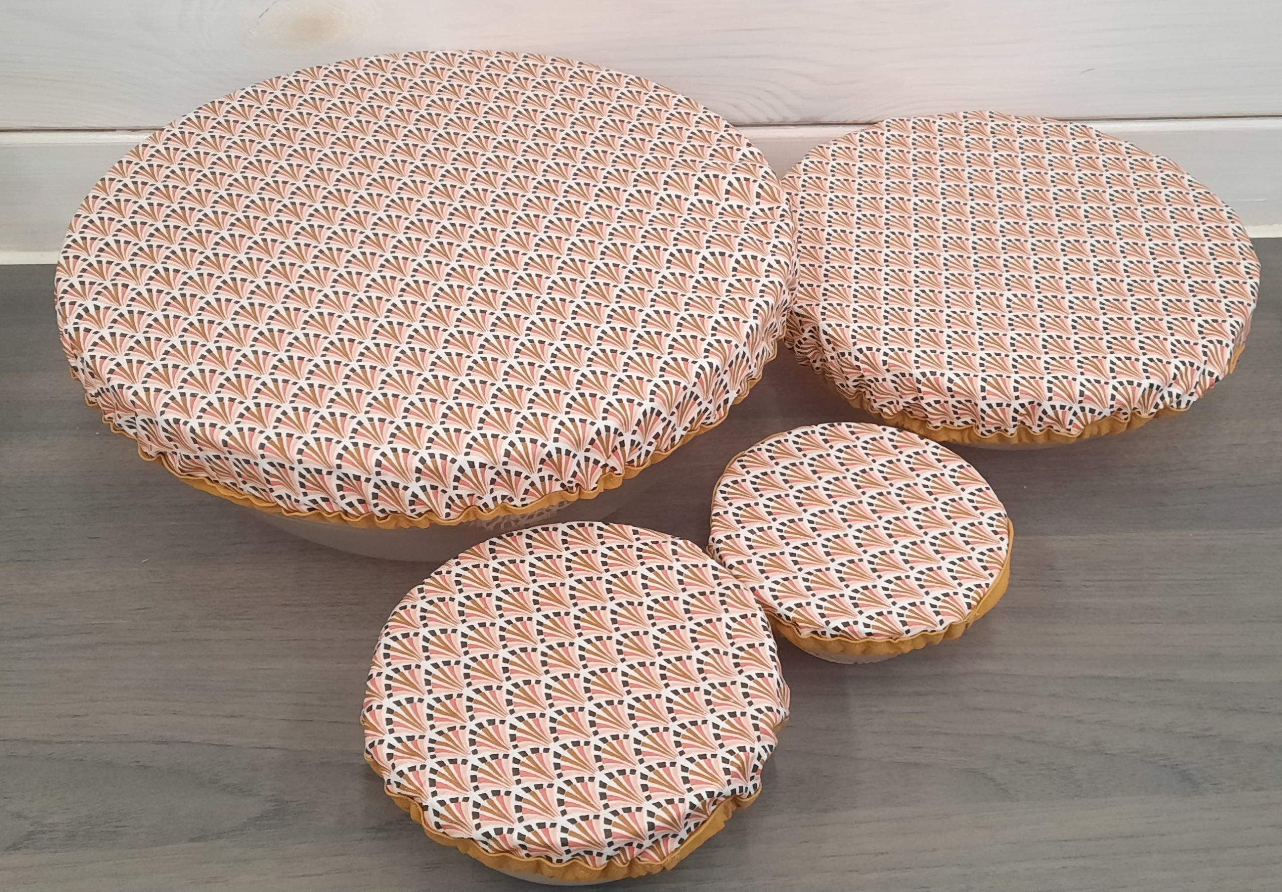 Lot de 4 charlottes couvre-plat lavables – Alternative zéro déchet pour cuisine écologique – Image 8