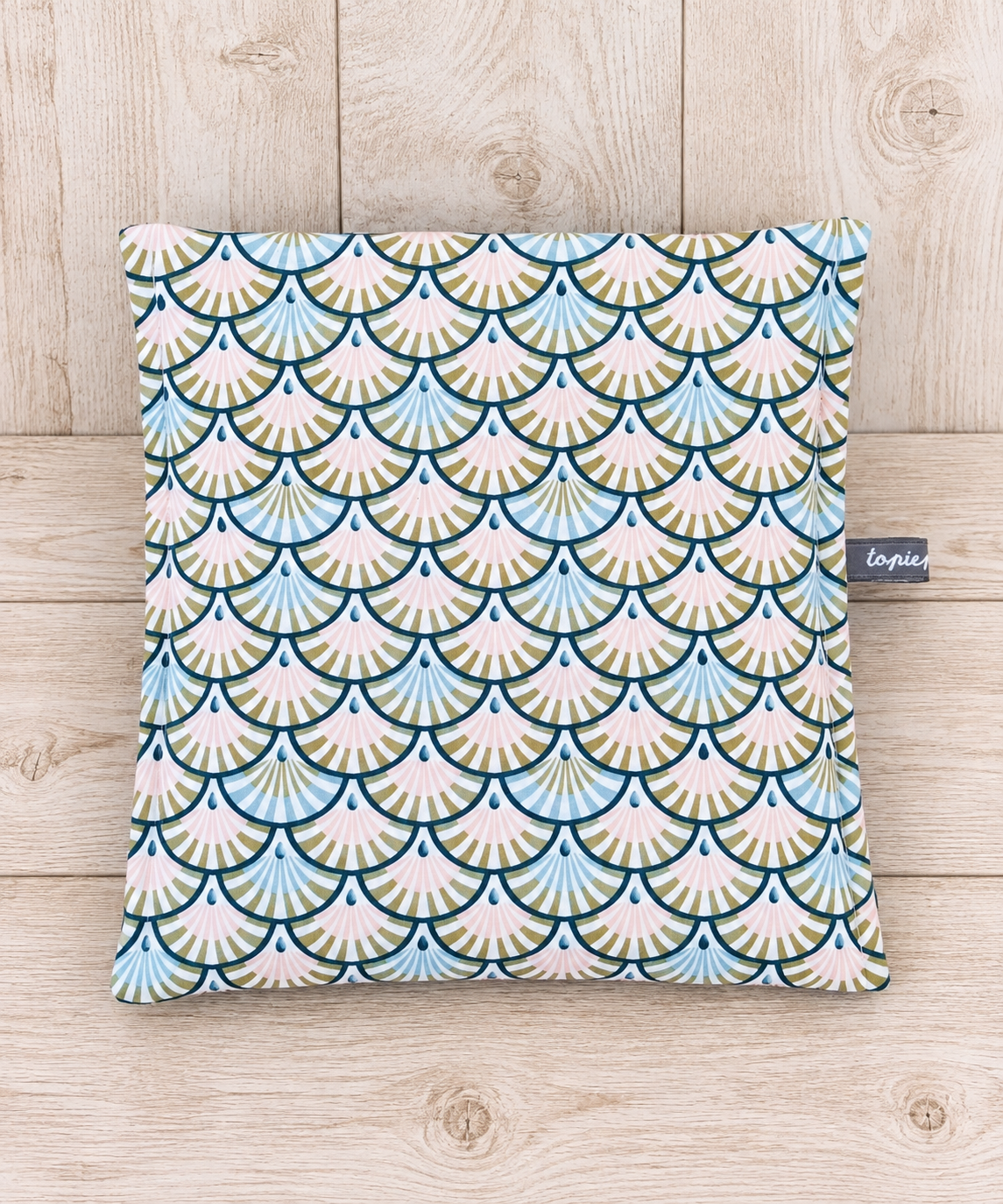 Bouillotte sèche aux graines de lin déhoussable – Idée cadeau de Noël réconfortante – Image 6