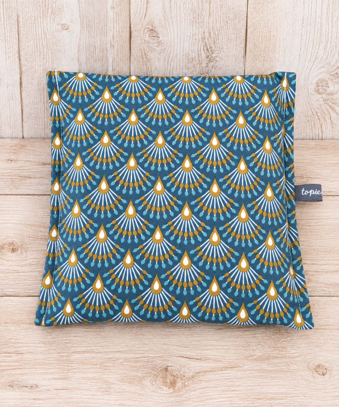 Bouillotte sèche aux graines de lin déhoussable – Idée cadeau de Noël réconfortante – Image 7