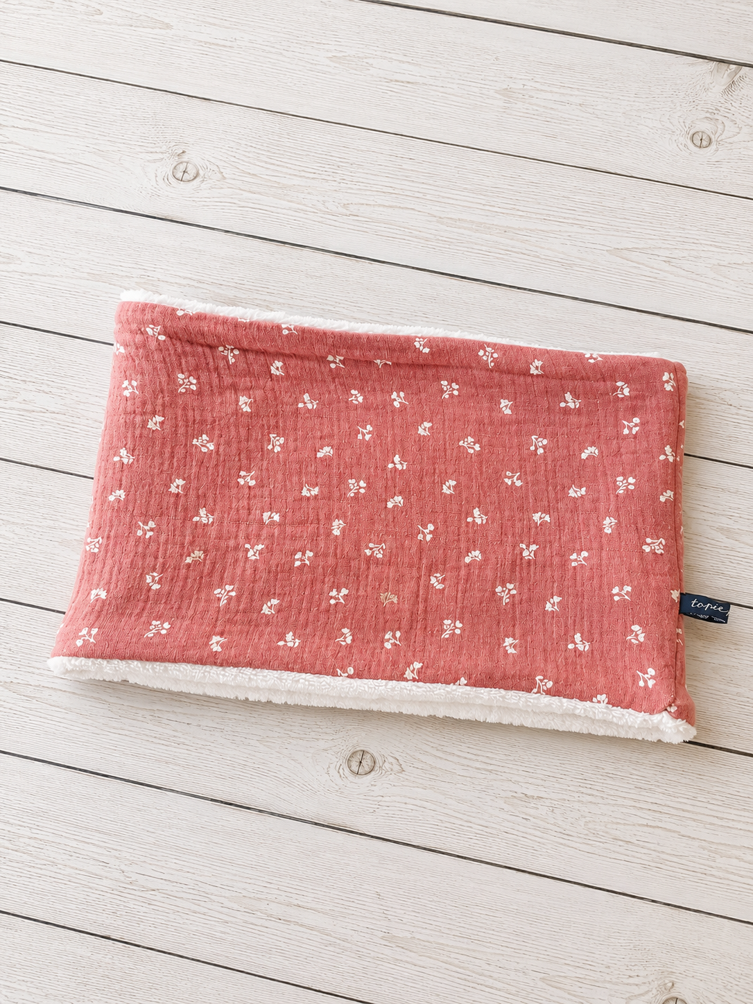 Cache-cou enfant et adulte – Snood chaud double gaze et tissu doudou – Image 15