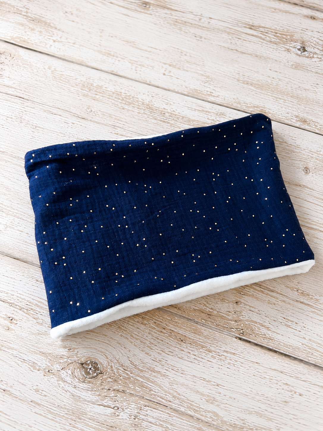Cache-cou enfant et adulte – Snood chaud double gaze et tissu doudou – Image 12