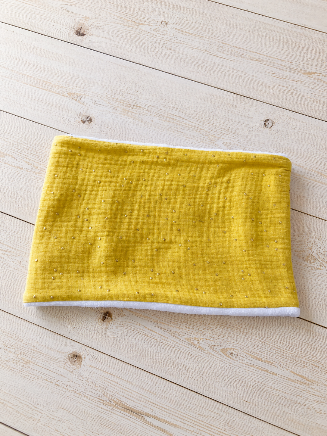 Cache-cou enfant et adulte – Snood chaud double gaze et tissu doudou – Image 11