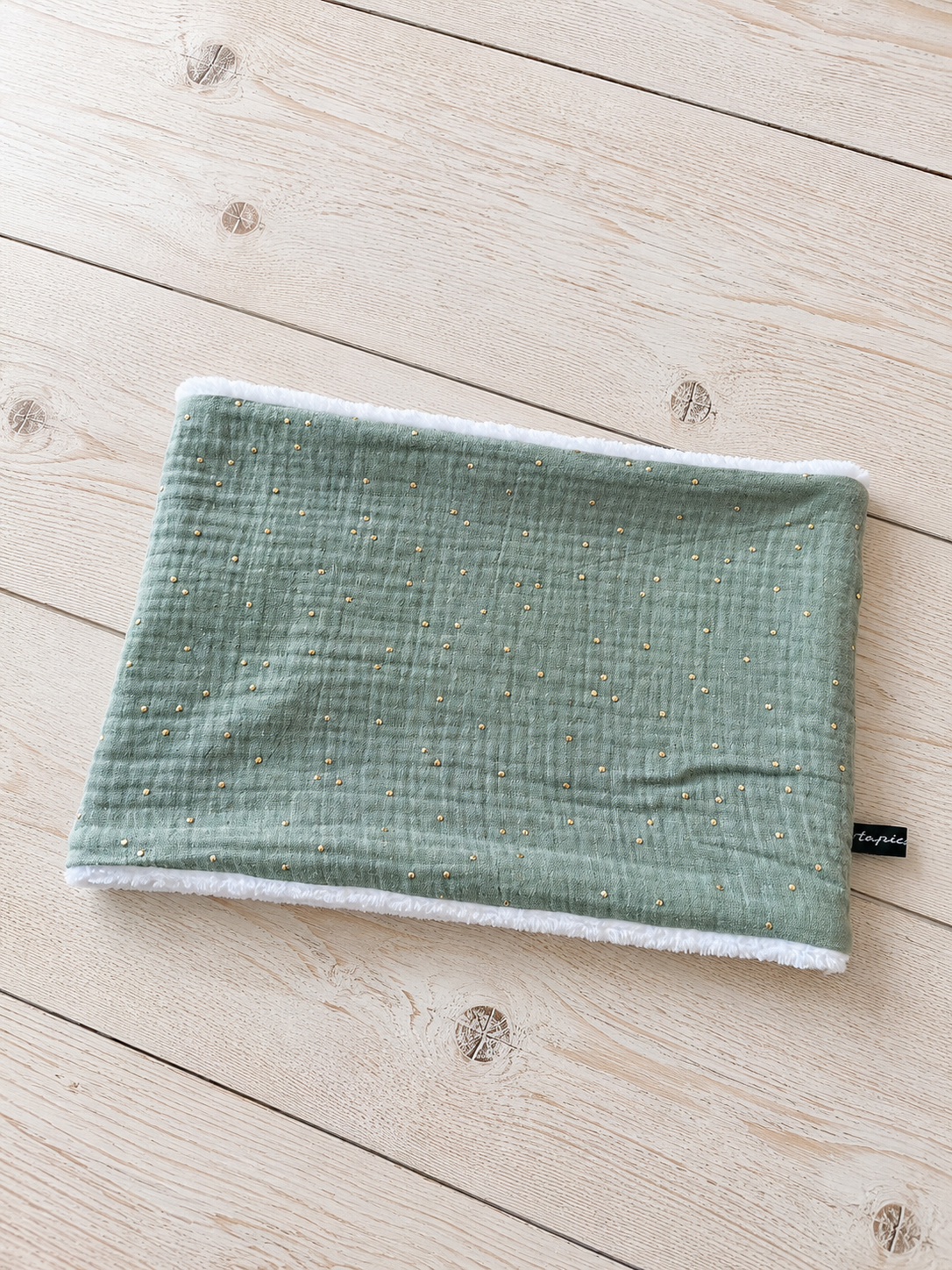 Cache-cou enfant et adulte – Snood chaud double gaze et tissu doudou – Image 10