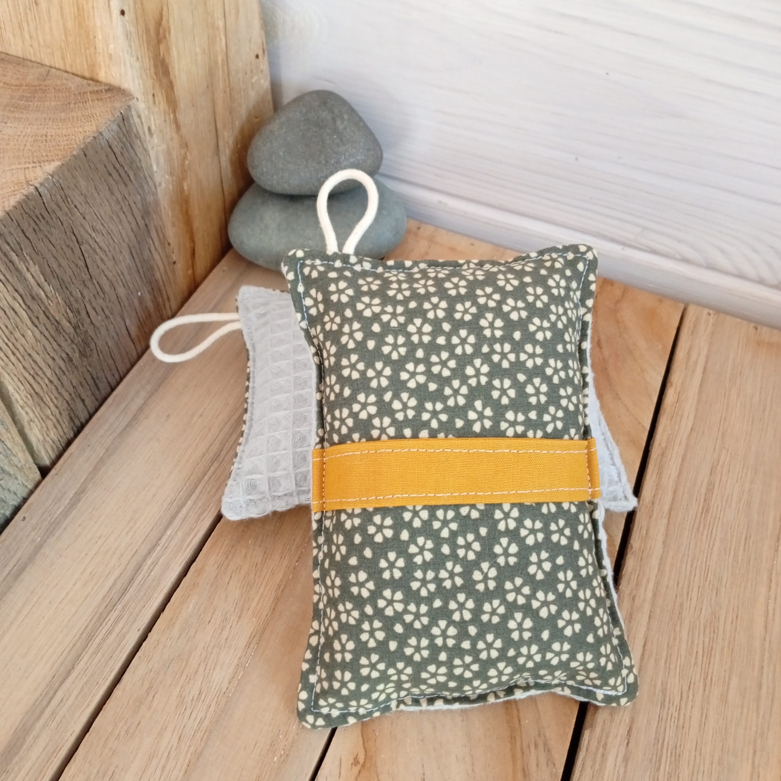 Éponge lavable et réutilisable en coton et nid d’abeille – alternative zéro déchet pour cuisine et maison – Image 19