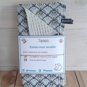 Lot de 5 essuie-tout lavable - rouleau zéro déchet écologique