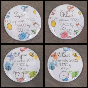 Magnet souvenir faire part de Naissance