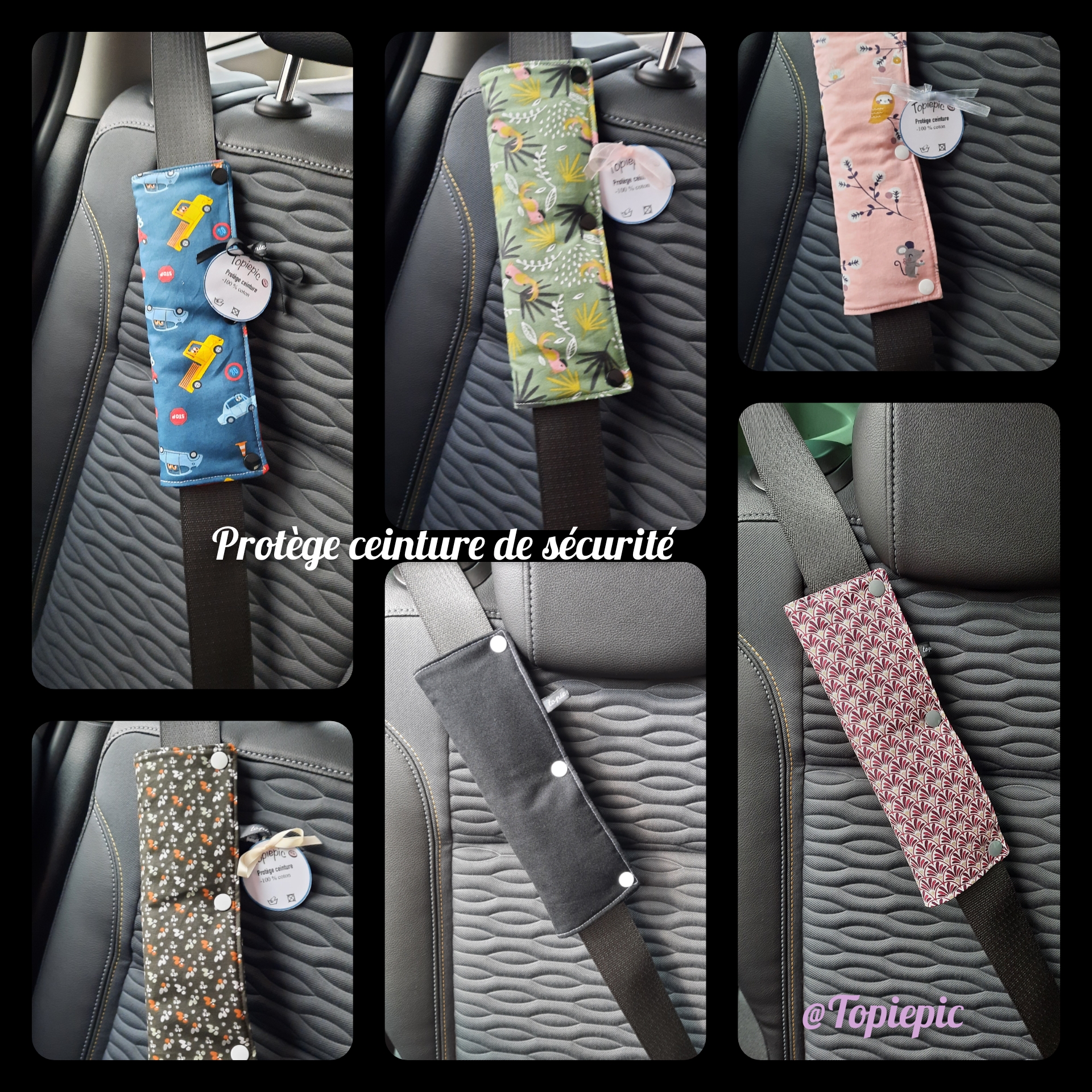 Protège-ceinture de sécurité enfant et adulte – protège-cou voiture confortable | accessoire voiture – Image 14