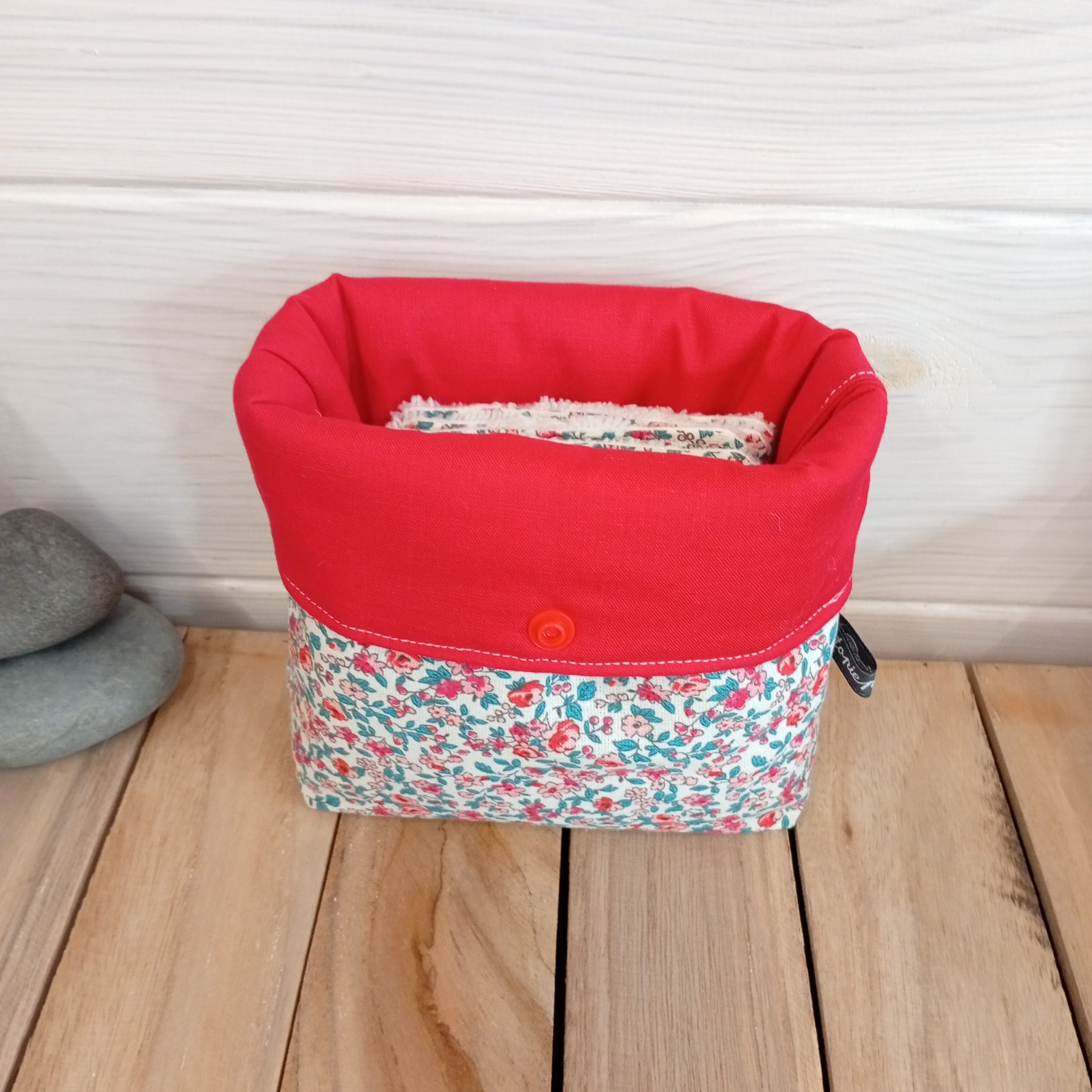 lingettes lavables et sa trousse de rangement en coton imprimé – Image 3