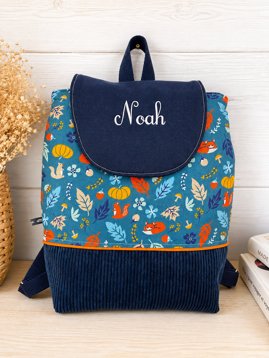 Sac à dos personnalisé pour maternelle et crèche – sac enfant avec prénom pour école et rentrée scolaire – Image 2