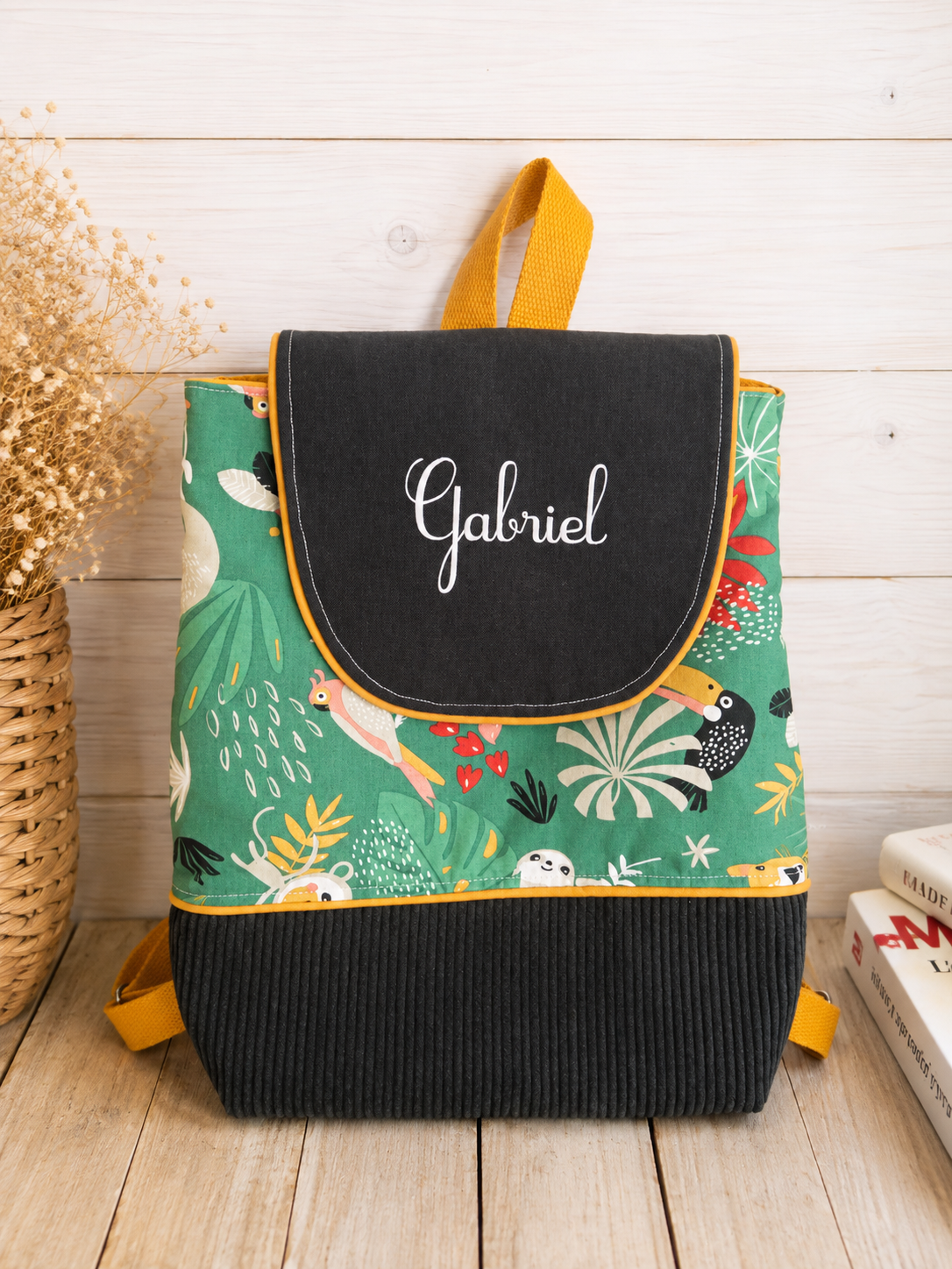Sac à dos personnalisé pour maternelle et crèche – sac enfant avec prénom pour école et rentrée scolaire