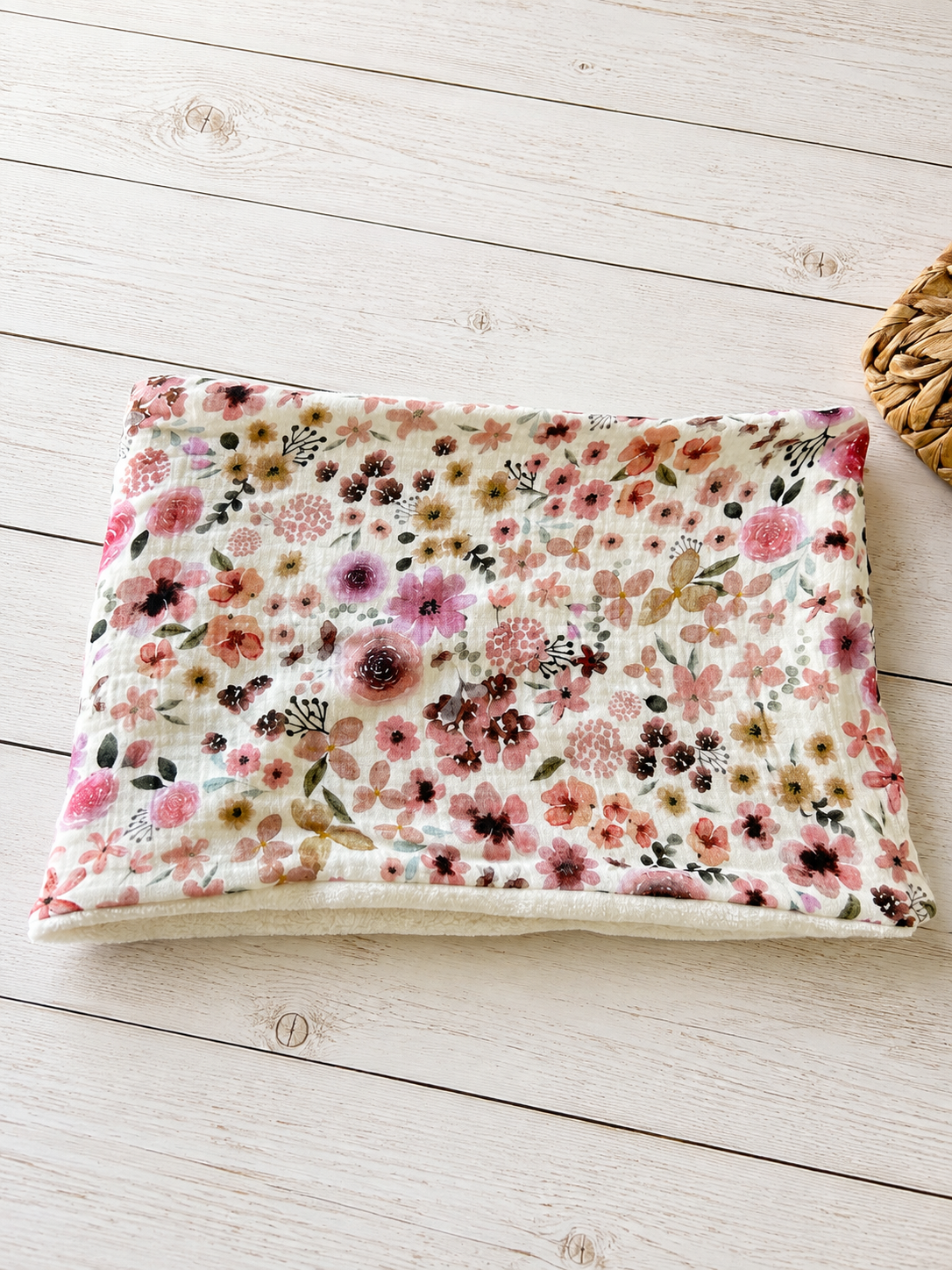 Cache-cou enfant et adulte – Snood chaud double gaze et tissu doudou – Image 9