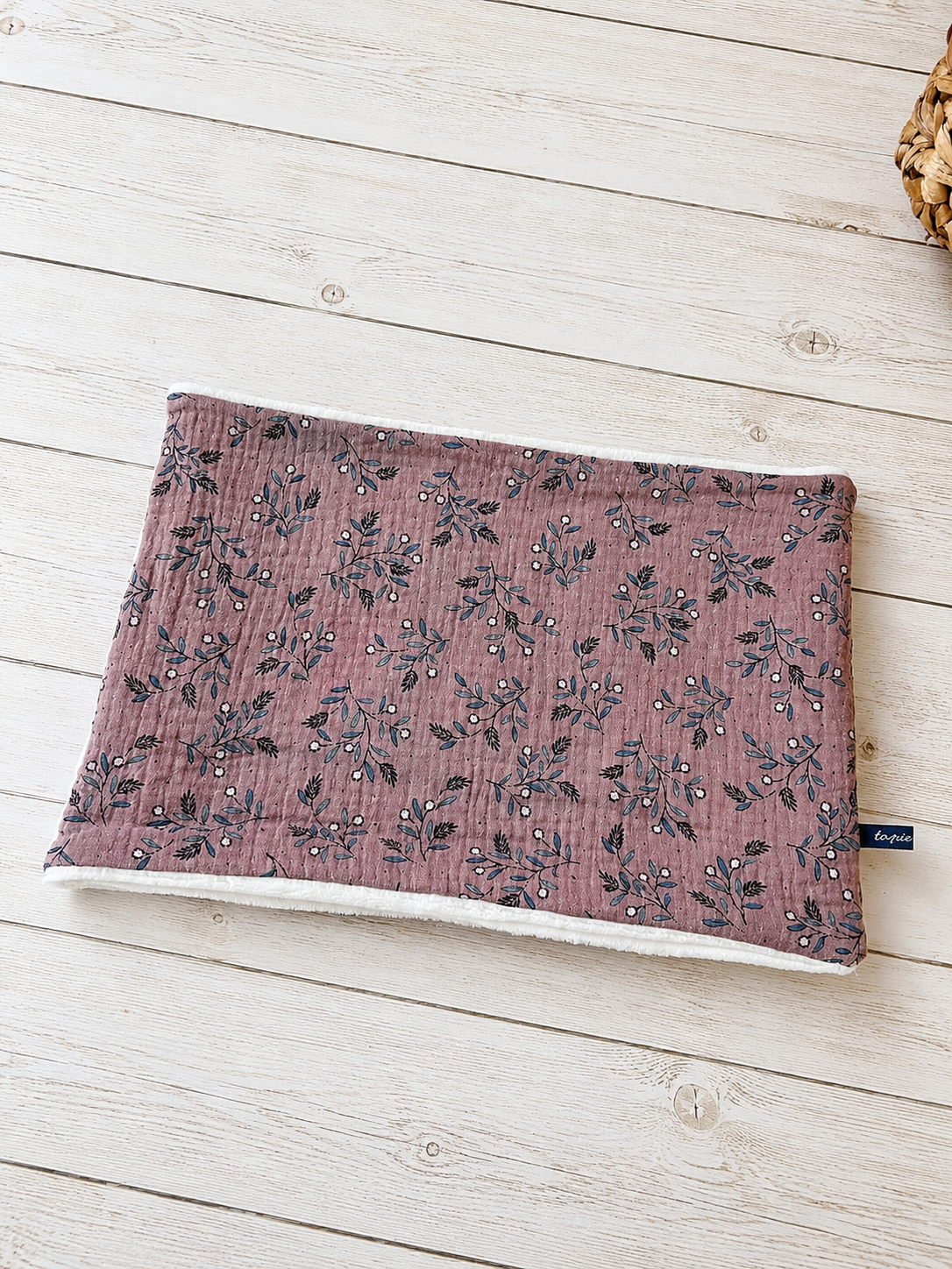 Cache-cou enfant et adulte – Snood chaud double gaze et tissu doudou – Image 6