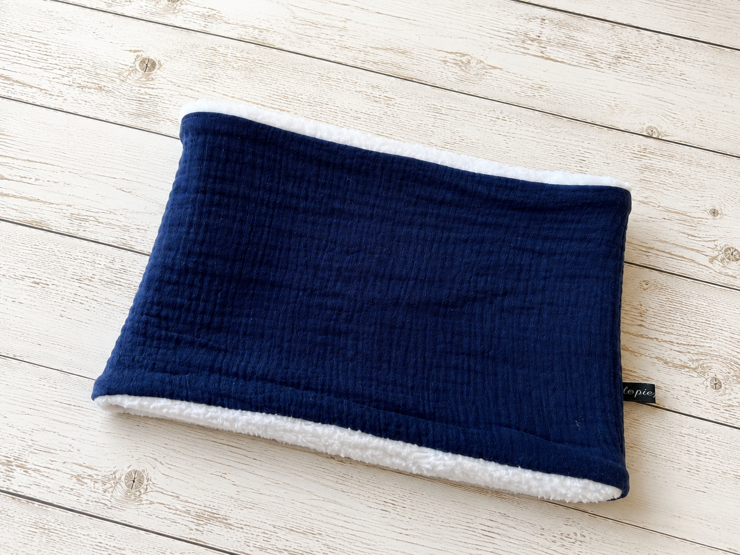Cache-cou enfant et adulte – Snood chaud double gaze et tissu doudou – Image 5