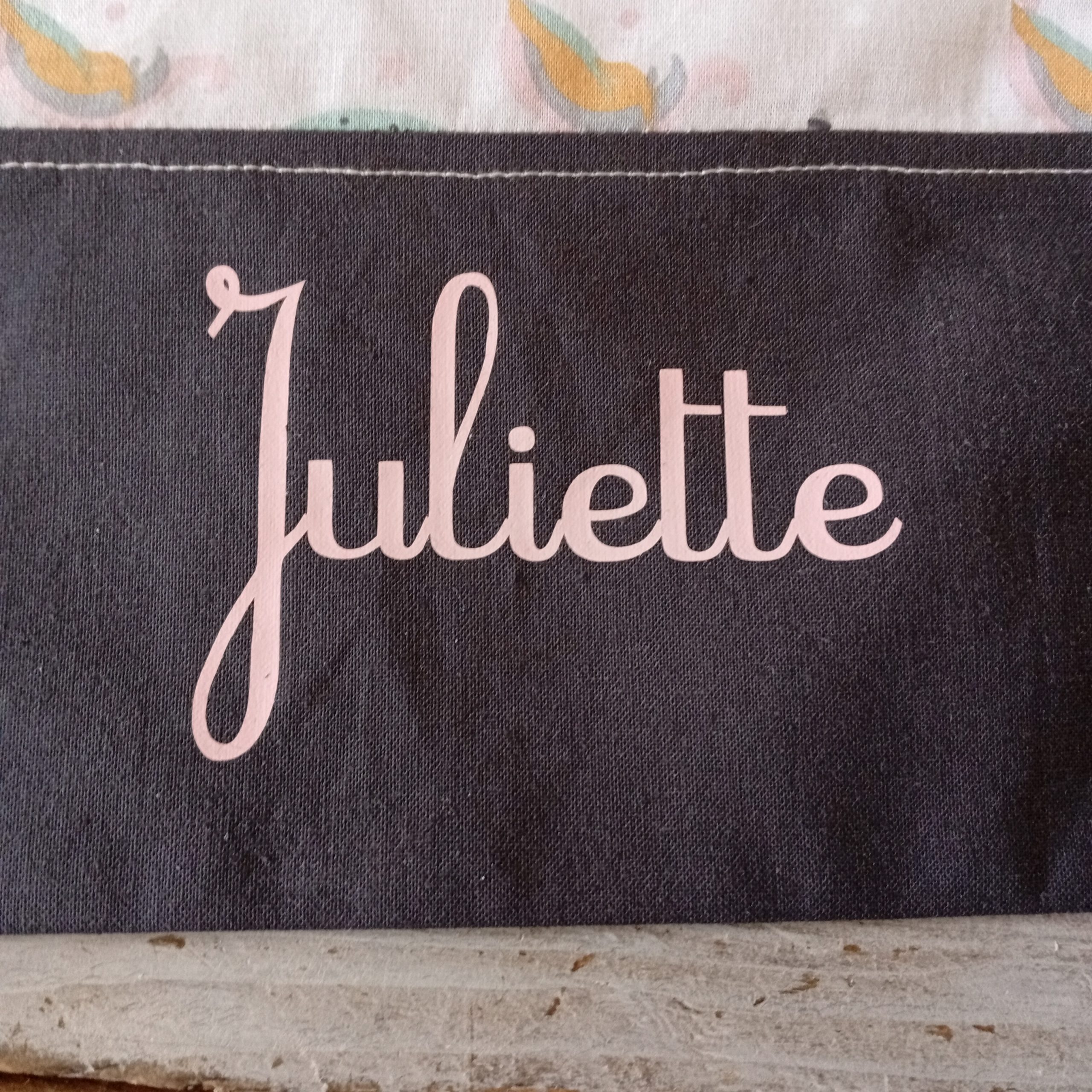 Pochon pour serviette de table avec le prénom "Juliette" – Image 3