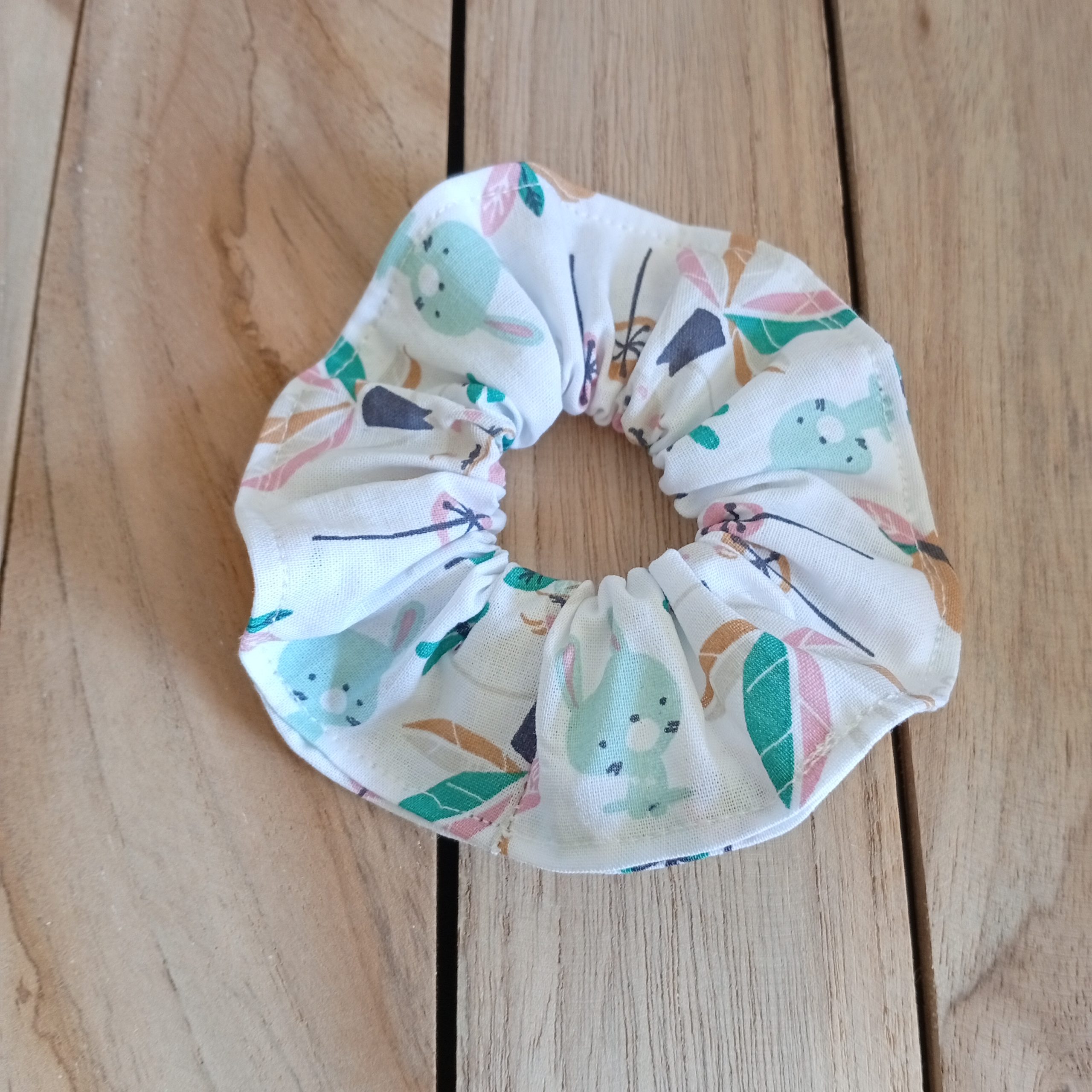 Lot de 2 chouchous enfants – Coton imprimé & double gaze – Petits prix – Fabrication artisanale à partir de chutes de tissu – Image 2
