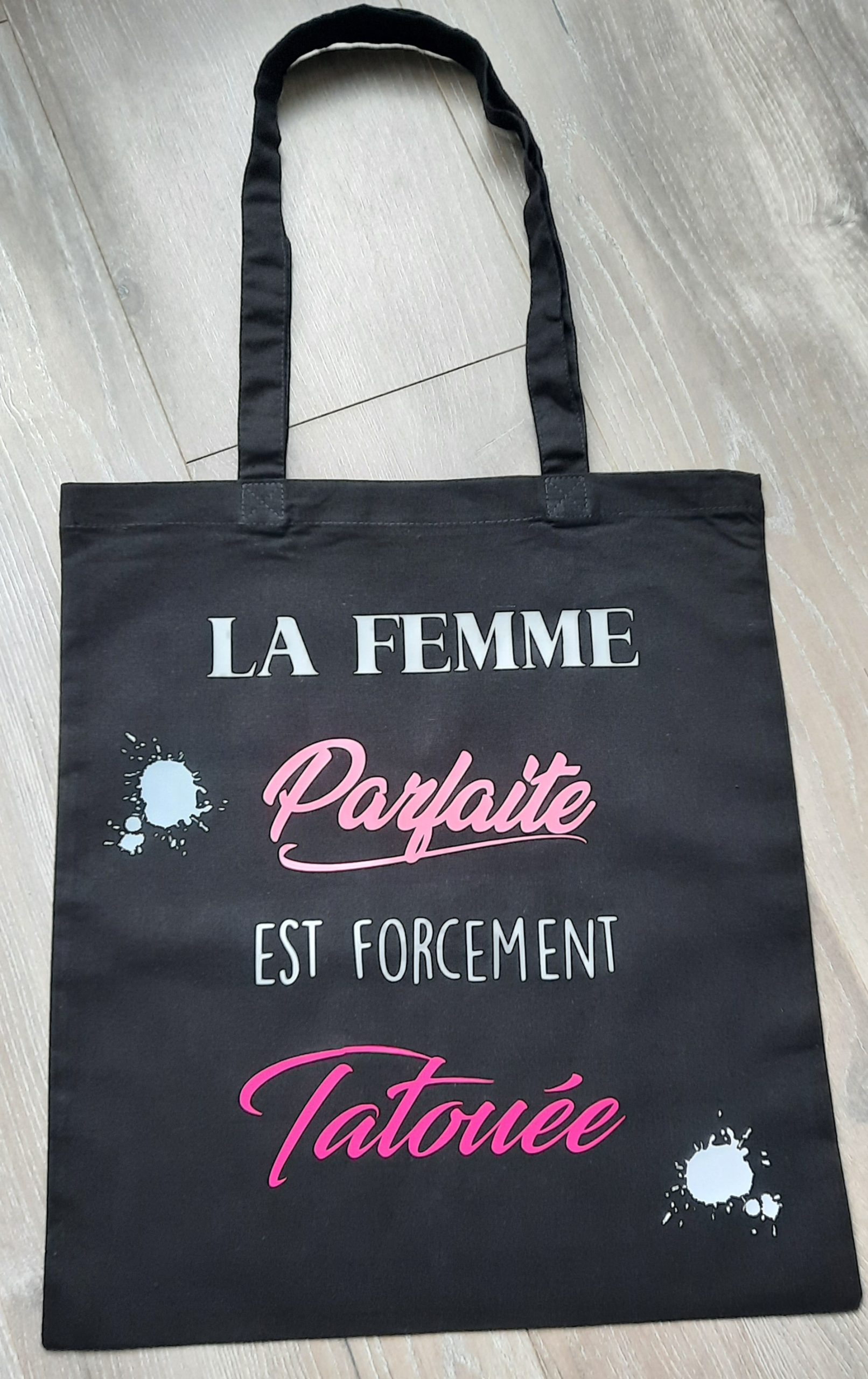 Tote bag, Sac personnalisé en flex, sac pliable en coton, idée cadeau – Image 6