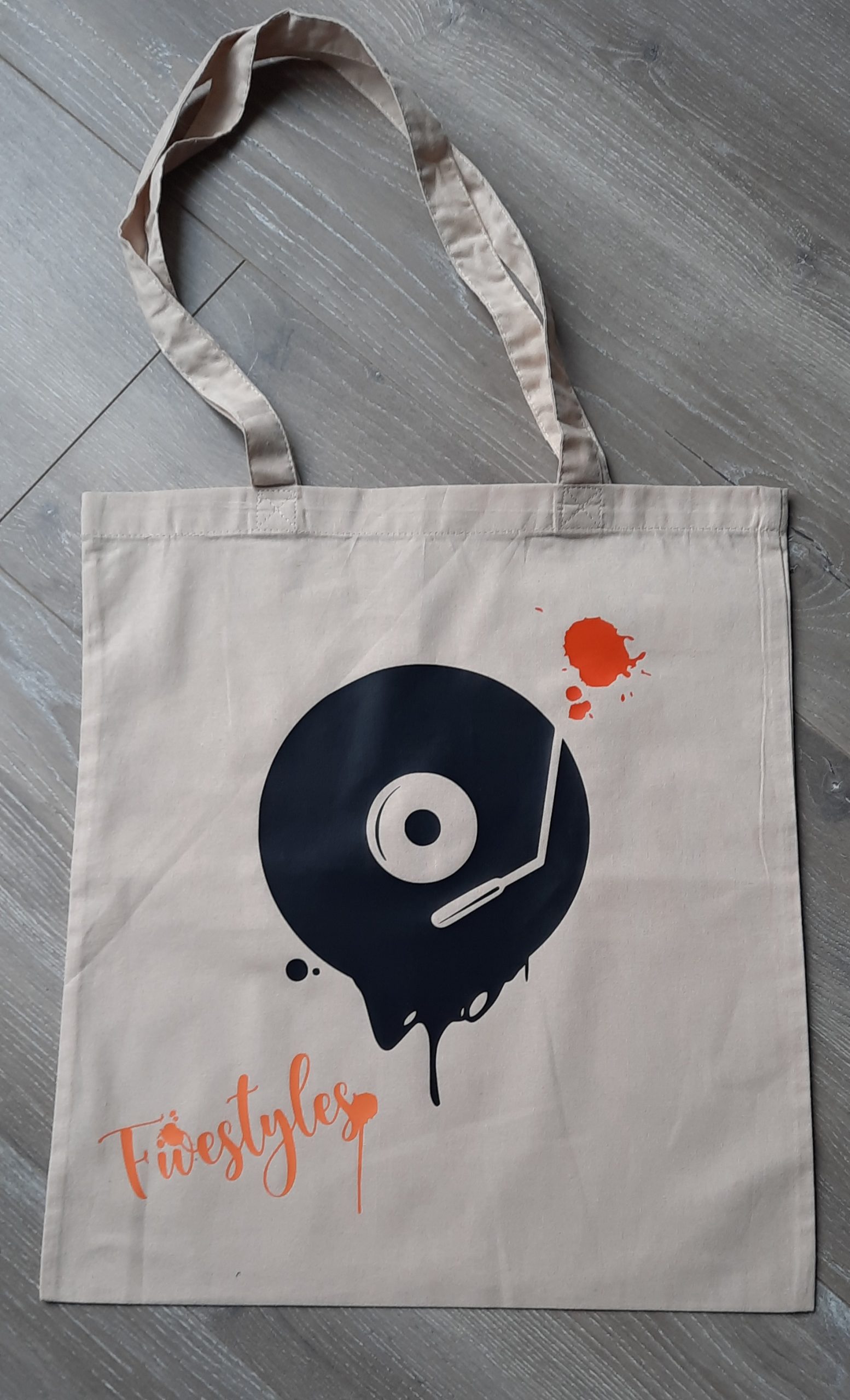 Tote bag Music, Sac personnalisé en flex, sac pliable en coton, idée cadeau – Image 2