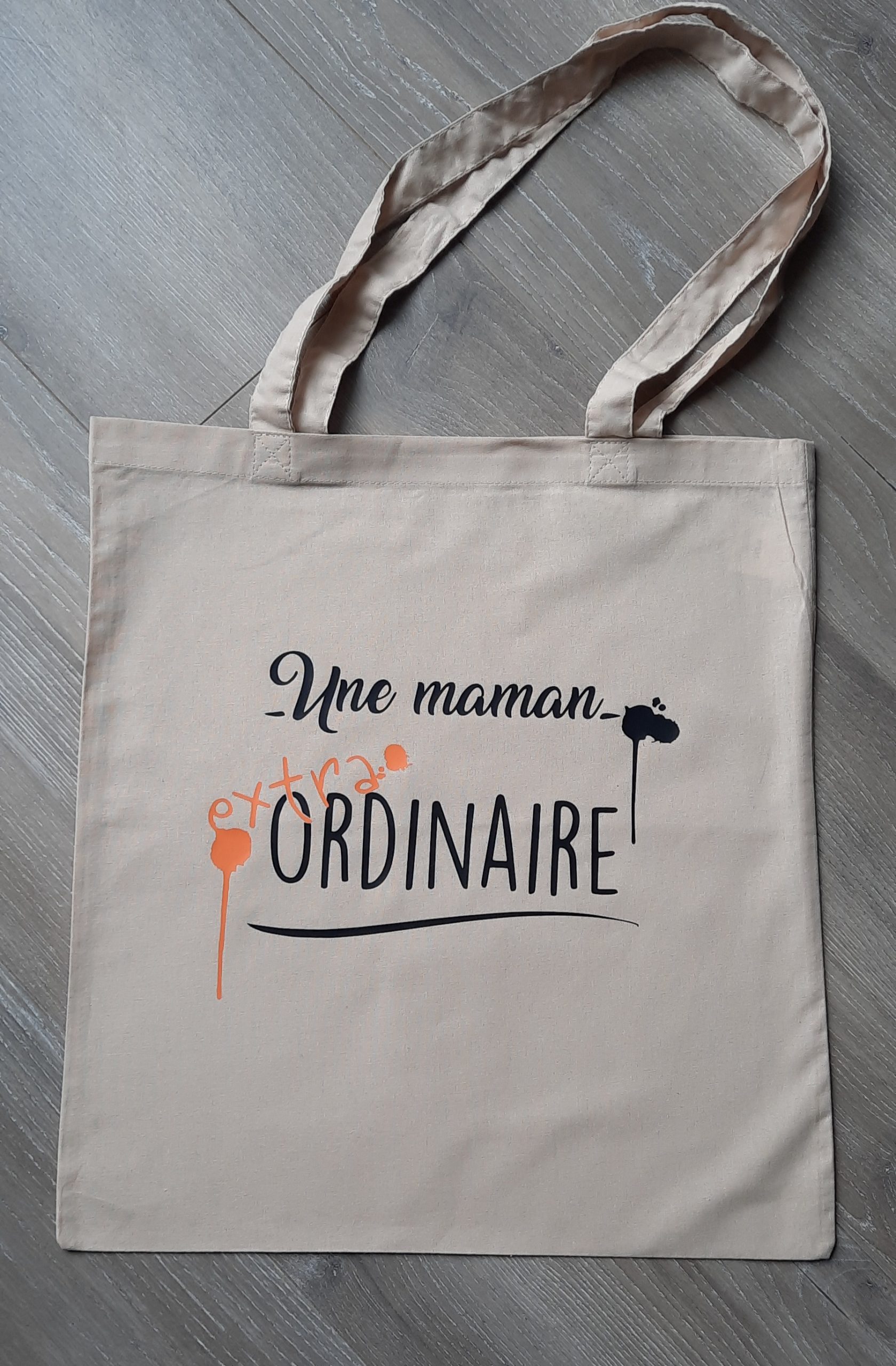Tote bag, Sac personnalisé en flex, sac pliable en coton, idée cadeau – Image 3