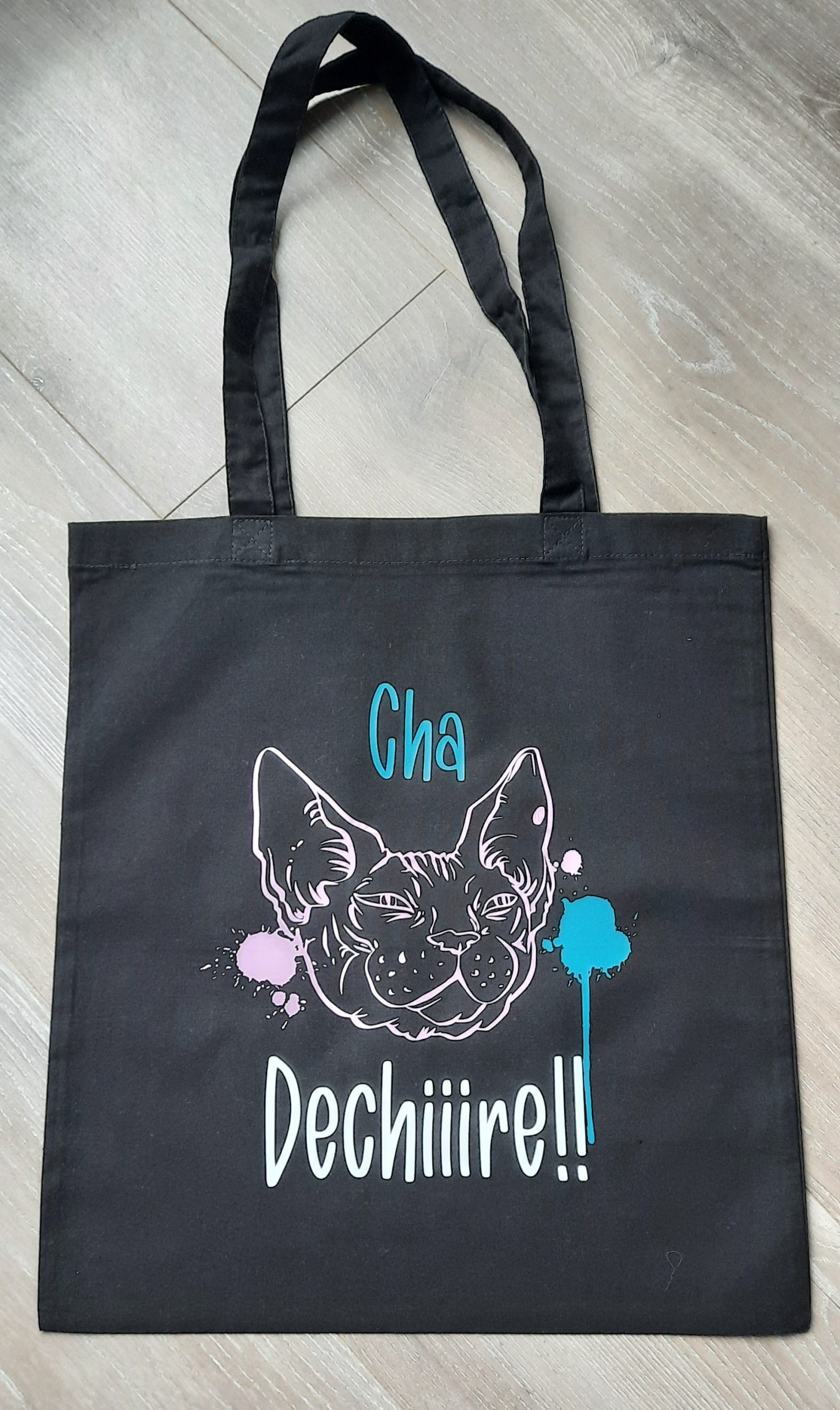 Tote bag, Sac personnalisé en flex, sac pliable en coton, idée cadeau – Image 2