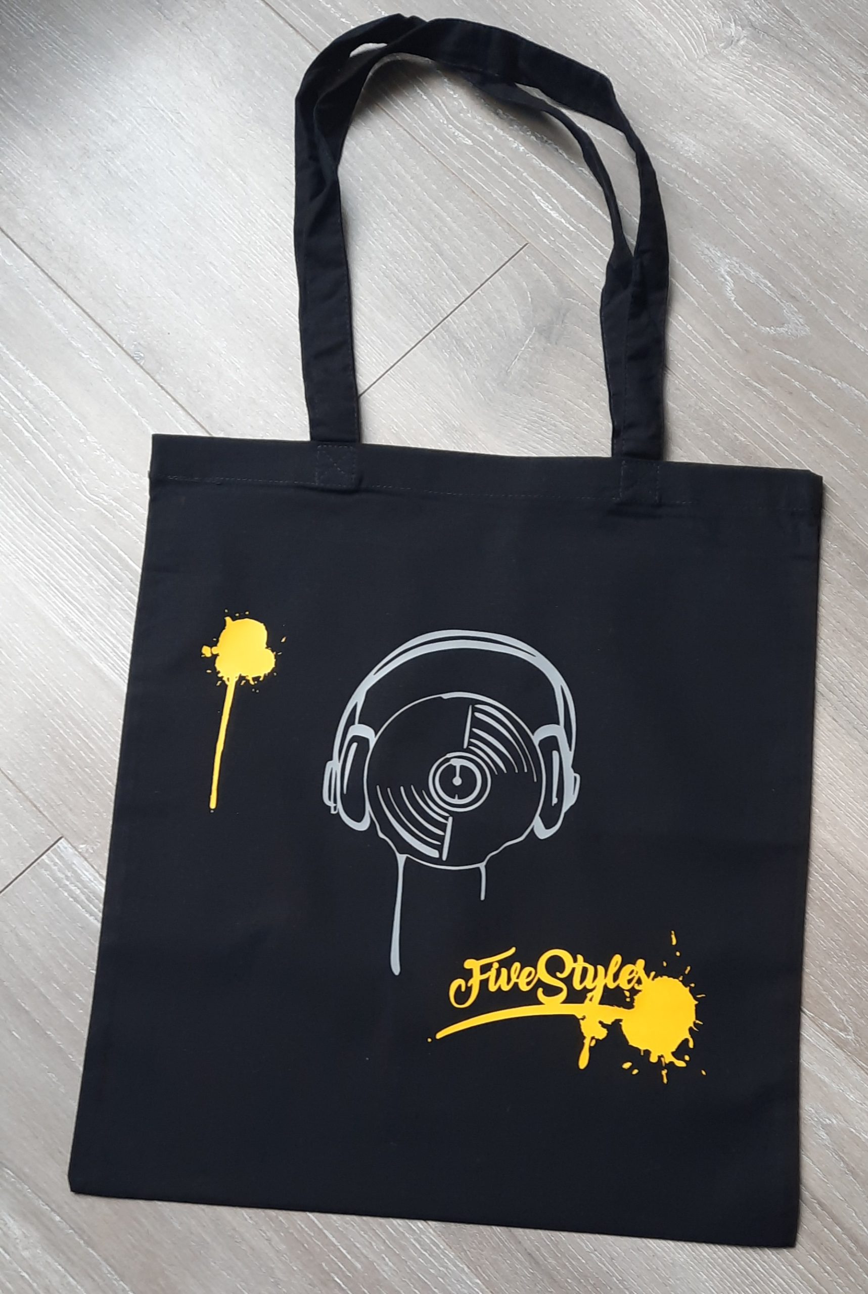 Tote bag Music, Sac personnalisé en flex, sac pliable en coton, idée cadeau – Image 4