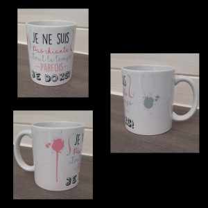 Tasse "Je ne suis pas chiante tout le temps parfois je dors"