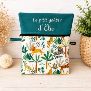 Sac à goûter personnalisé avec prénom – Maternelle, école et crèche