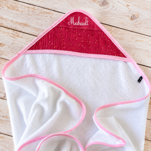 Cadeau de naissance personnalisé – cape de bain bébé avec prénom
