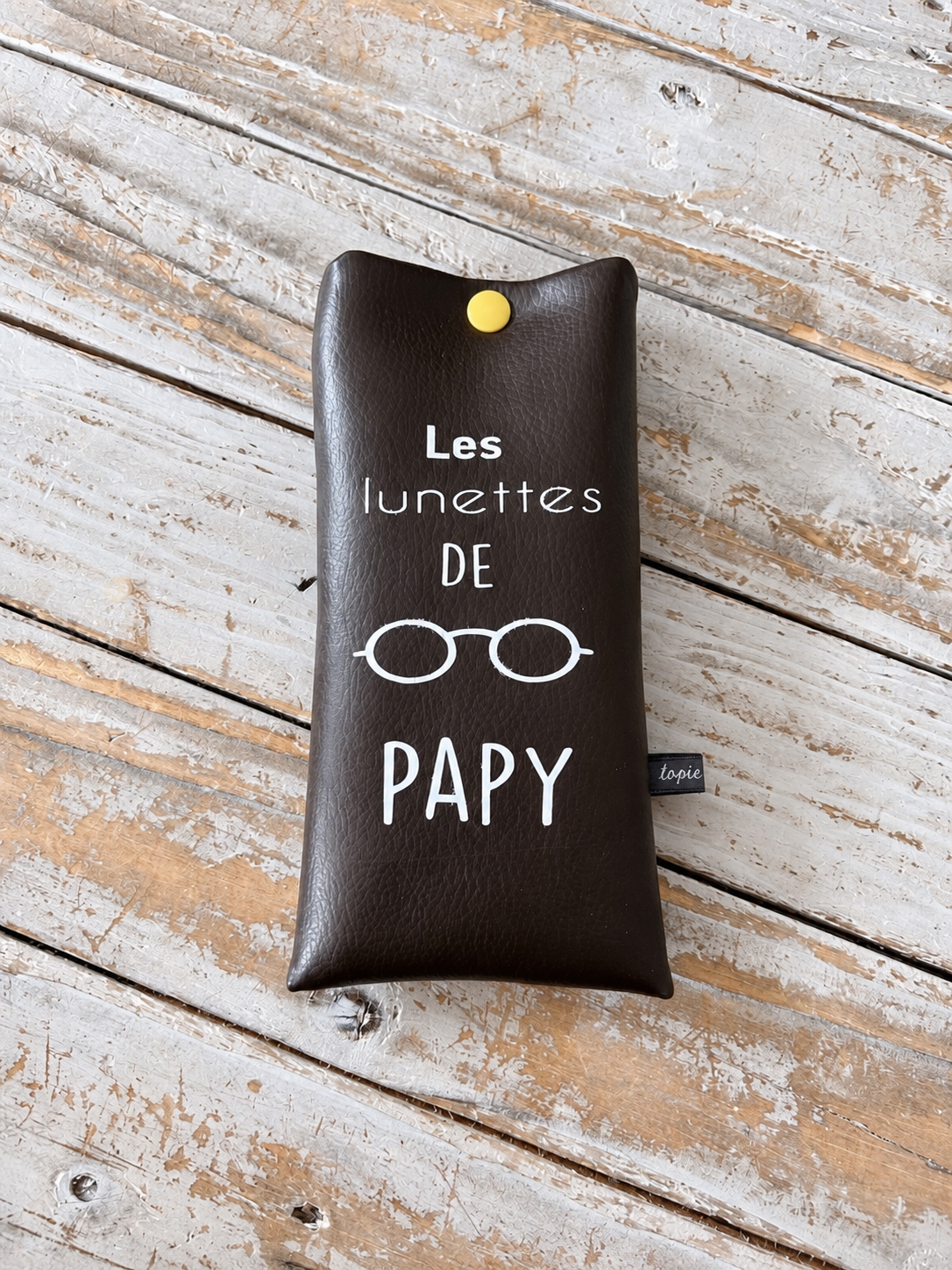 Étui à lunettes en simili cuir – idée cadeau fête des mères, anniversaire ou Noël