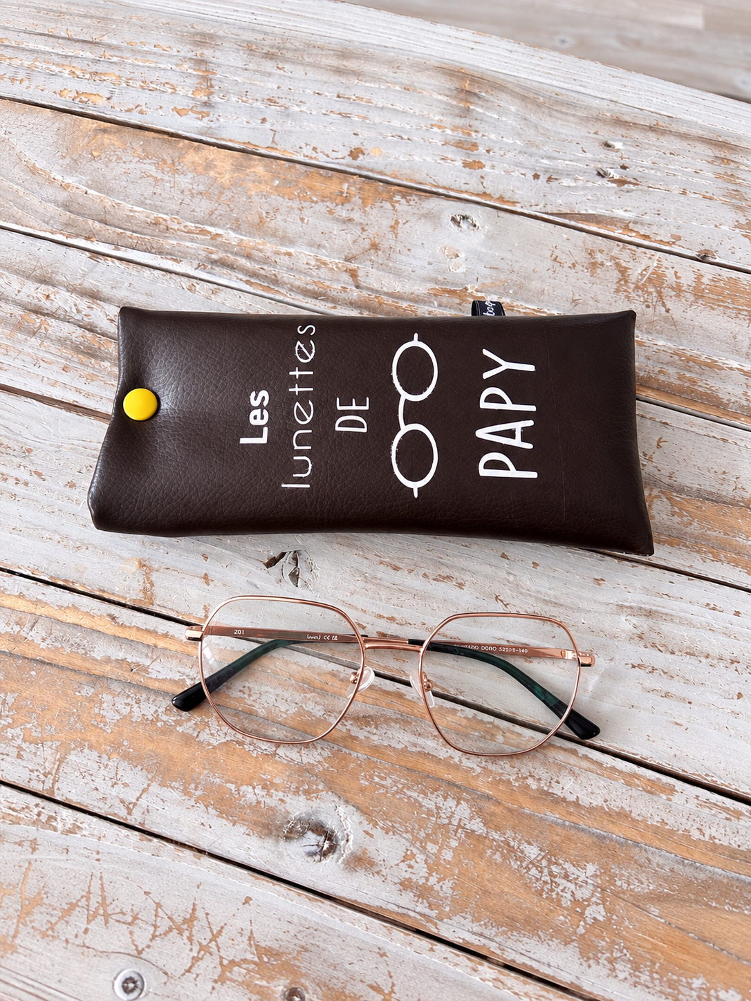 Étui à lunettes en simili cuir – idée cadeau fête des mères, anniversaire ou Noël – Image 2